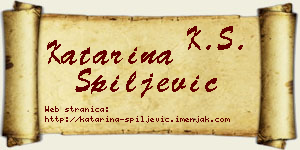 Katarina Špiljević vizit kartica